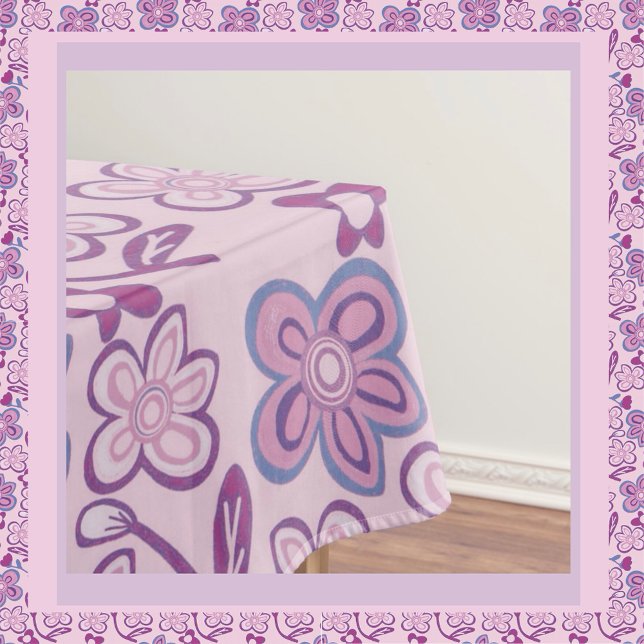 Toalha De Mesa Doce Padrão Floral (Criador carregado)