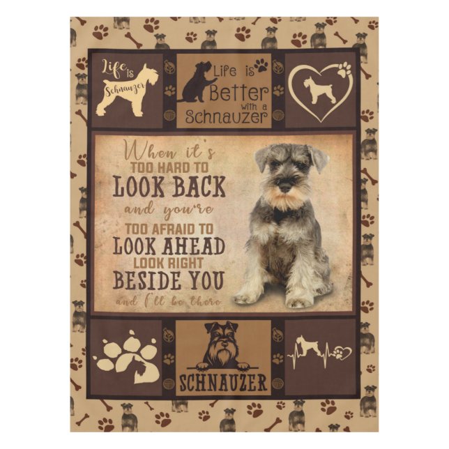 Toalha De Mesa Dog Blanket Gift Personalizado, Proprietário de Pe (Frente)