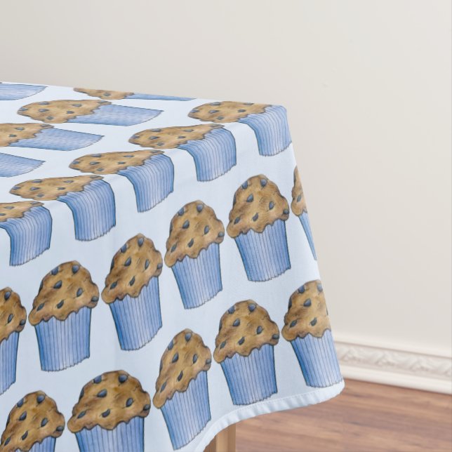 Toalha De Mesa Domingo Breakfast BrunParty Blueberry Muffin (Posição Original)