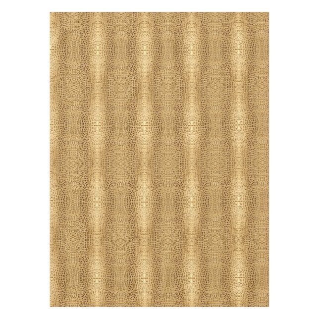 Toalha De Mesa Dourado Alligator Leather do sudoeste (Frente)