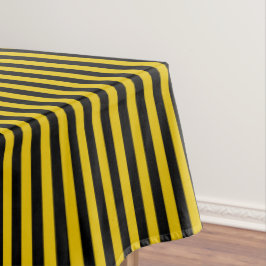 Toalha De Mesa Dourado amarelo e preto riscado