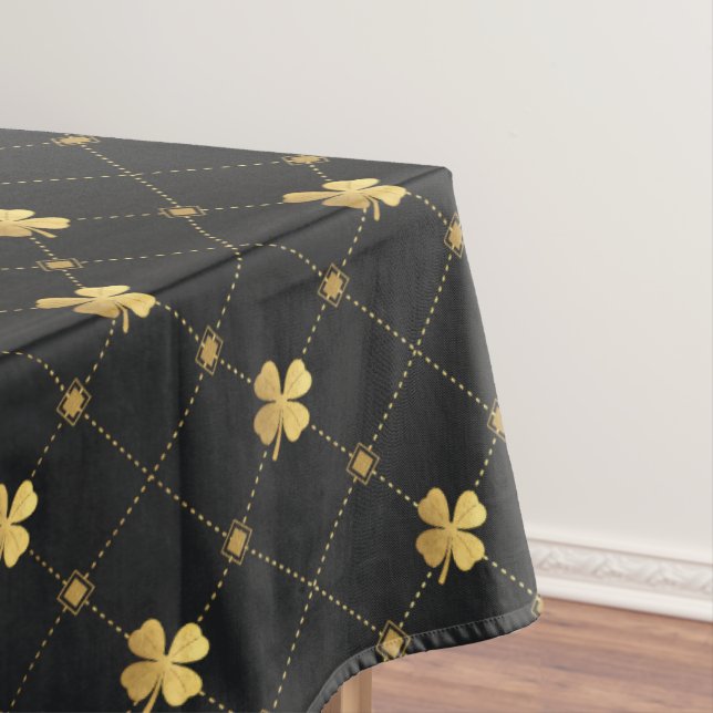 Toalha De Mesa Dourado Quatro Folheto (Posição Original)