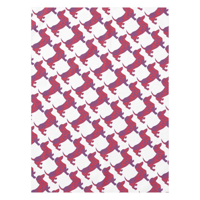 Toalha De Mesa Doxie em Reniassance-Pattern (Frente)