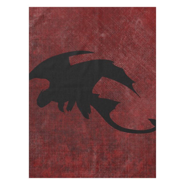 Toalha De Mesa Dragão da fantasia medieval (Frente)