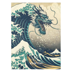 Toalha De Mesa Dragão Mítico Japonês Fantasy