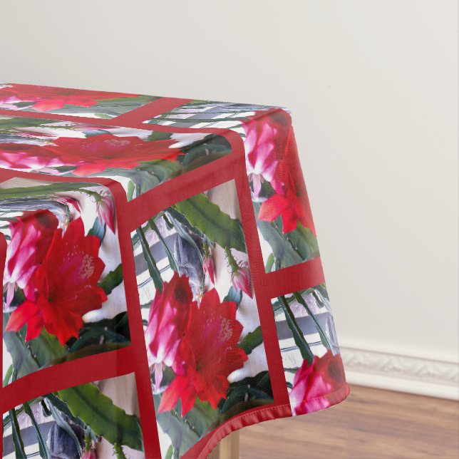 TOALHA DE MESA DRAGÃO POLINÉSIO CACTO FLOR NOTURNA (Posição Original)