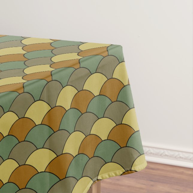 Toalha De Mesa Dragon Scales, Fans, Waves, Seigaiha, Camouflage (Posição Original)