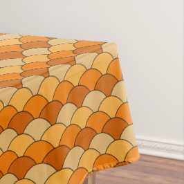 Toalha De Mesa Dragon Scales, Fans, Waves, Seigaiha, Orange