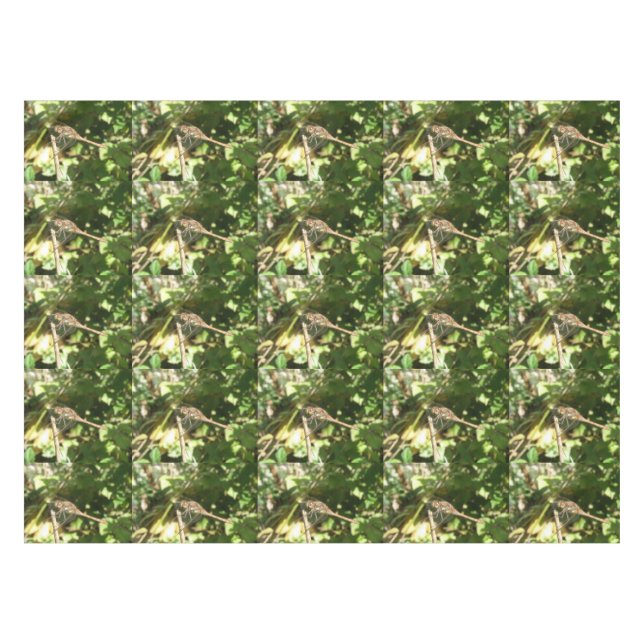 Toalha De Mesa Dragonfly em um Twig Tablecloth (Frente (Horizontal))