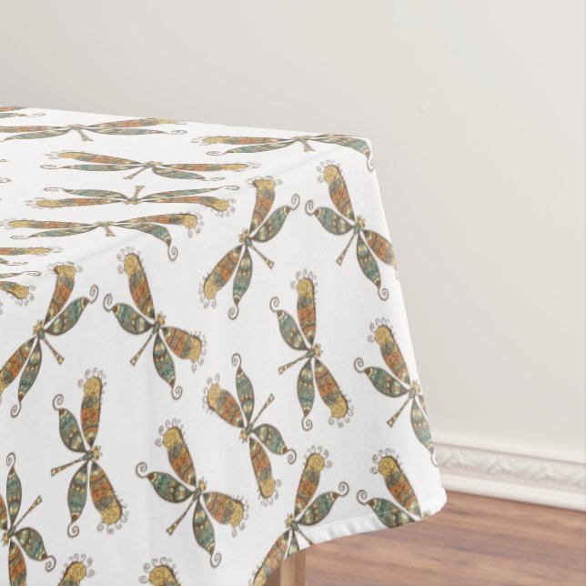 Toalha De Mesa Dragonfly Home Decor Tablecloth (Posição Original)