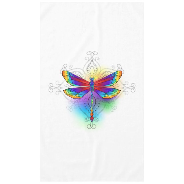 Toalha De Mesa Dragonfly Poligonal (Frente)