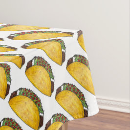 Toalha De Mesa Duro mexicano Shell Taco Tacos Impressão Decor
