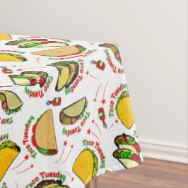 Toalha De Mesa Duro Taco Terça-feira e Tacos Soft e Molho Quente