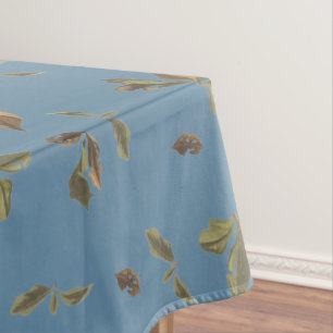 Toalha De Mesa Dusty Blue Rustic Brown Sai