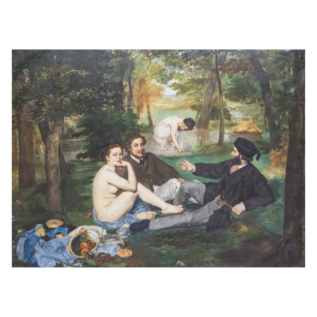Toalha De Mesa Edouard Manet - Almoço na Relva (Frente (Horizontal))