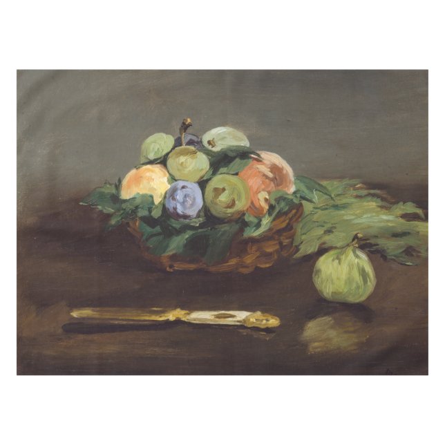 Toalha De Mesa Edouard Manet - Cesta de Frutas (Frente (Horizontal))