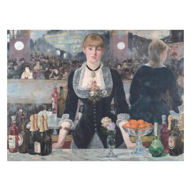 Toalha De Mesa Edouard Manet - Um Bar na Folies-Bergere (Frente (Horizontal))