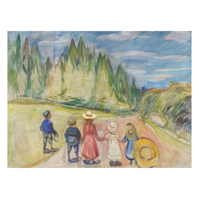 Toalha De Mesa Edvard Munch - A Floresta de Fairytale (Frente (Horizontal))