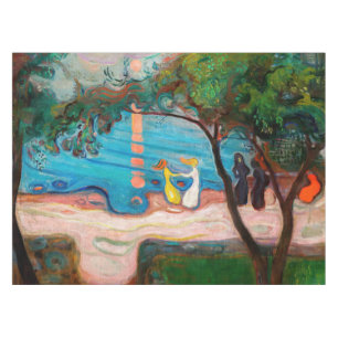Toalha De Mesa Edvard Munch - dança na praia