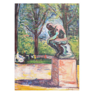 Toalha De Mesa Edvard Munch - O Pensador de Rodin