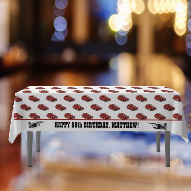 Toalha De Mesa Ele é o clássico Coupe Vermelho de 1939 (Criador carregado)