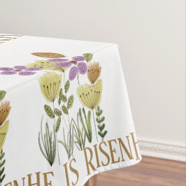 Toalha De Mesa Ele É Risen Páscoa Floral