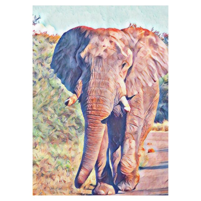 Toalha De Mesa elefante aquarell (Frente)