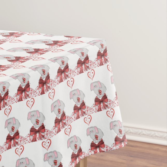 Toalha De Mesa Elefante de Tablecloth de dia de os namorados (Posição Original)