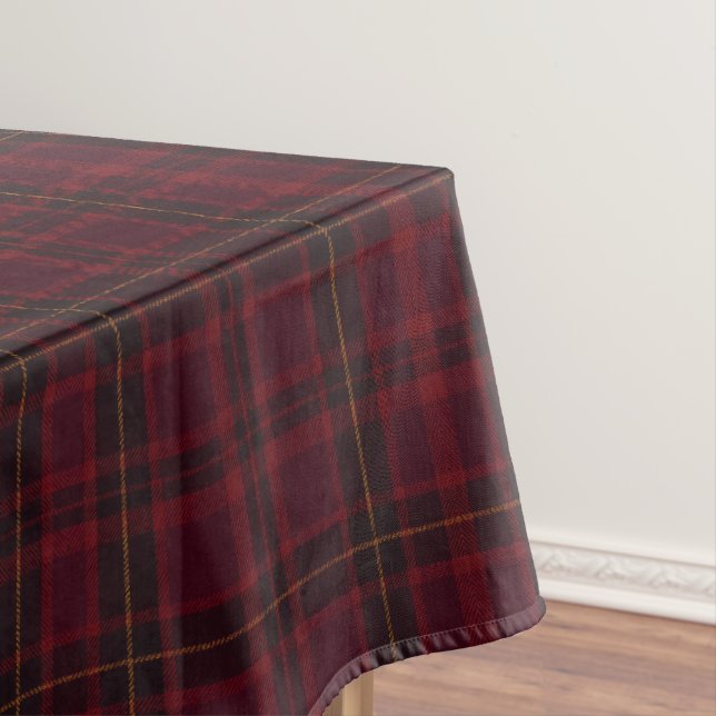Toalha De Mesa Elegant Burgundy Tartan (Posição Original)