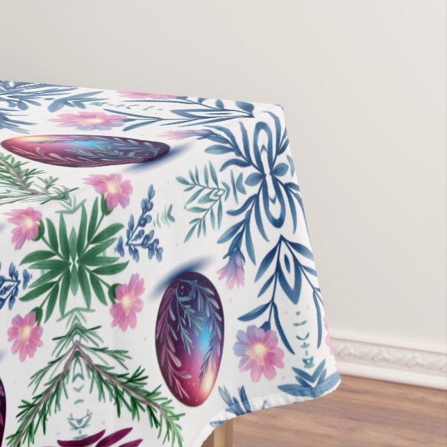 Toalha De Mesa Elegant Easter Egg Botanical Art (Posição Original)