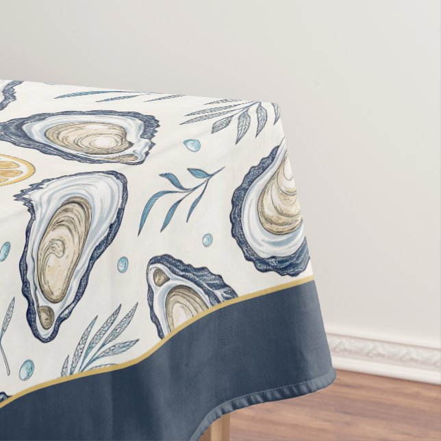 Toalha De Mesa Elegant Marine Oysters (Posição Original)
