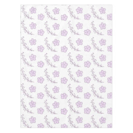 Toalha De Mesa Elegante Boho Vintage Padrão Floral Roxo Primavera