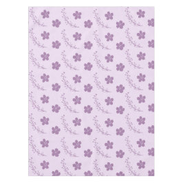 Toalha De Mesa Elegante Boho Vintage Padrão Floral Roxo Primavera