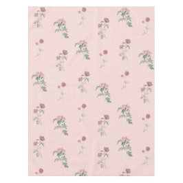 Toalha De Mesa Elegante Boho Vintage Rosa Padrão Floral Primavera