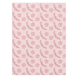 Toalha De Mesa Elegante Boho Vintage Rosa Padrão Floral Primavera