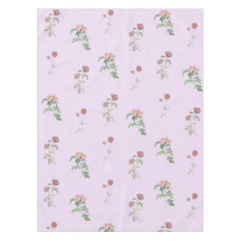 Toalha De Mesa Elegante Boho Vintage Roxo Padrão Floral Primavera
