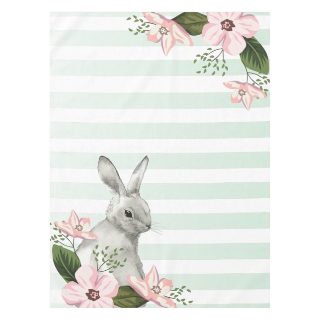 Toalha De Mesa Elegante Bunny striped design (Frente)