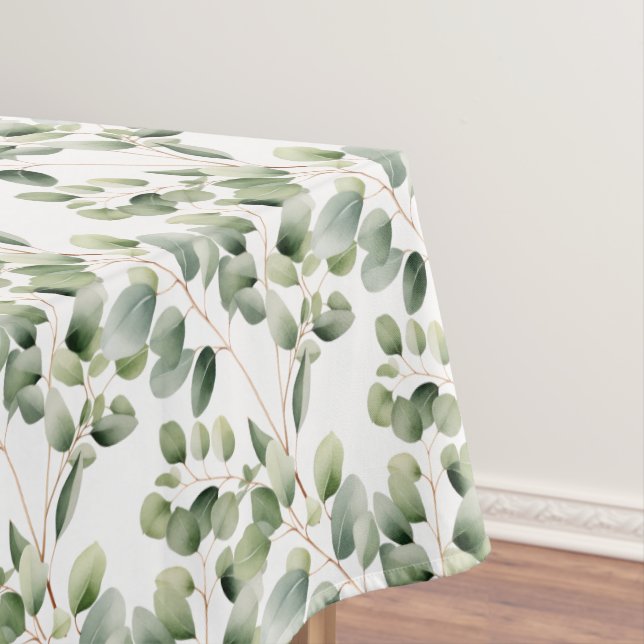 Toalha De Mesa Elegante Eucalyptus deixa Mesa verde (Posição Original)
