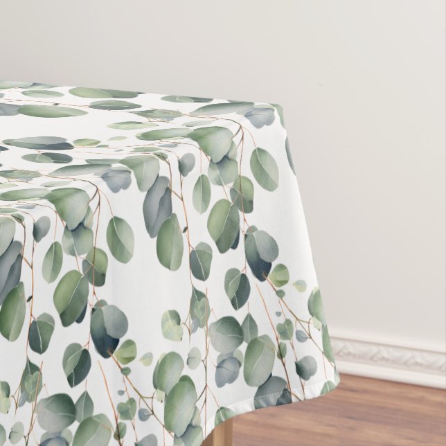 Toalha De Mesa Elegante Eucalyptus deixa Mesa verde (Posição Original)