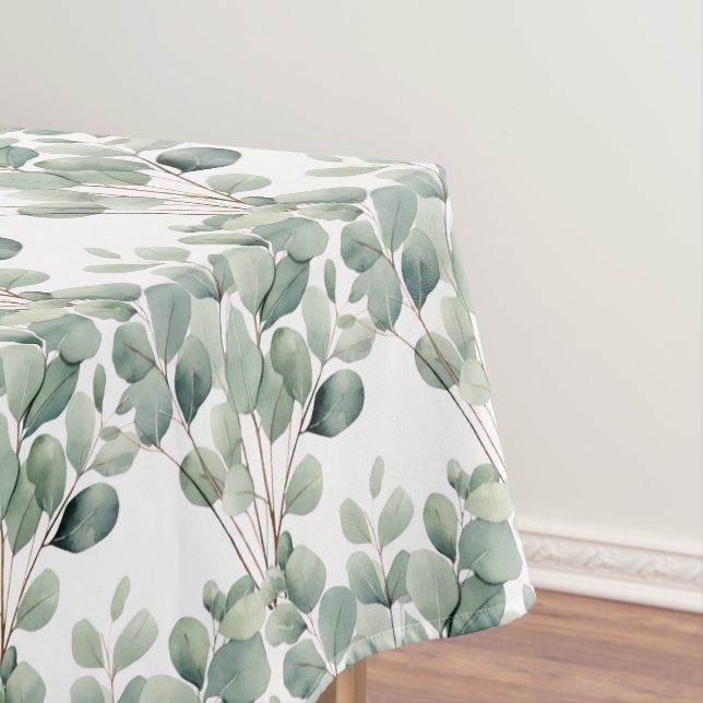Toalha De Mesa Elegante Eucalyptus deixa Mesa verde (Posição Original)