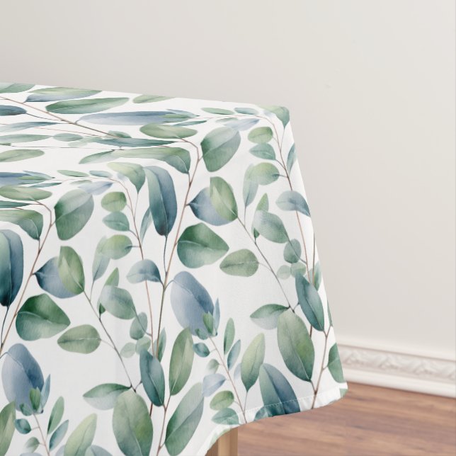 Toalha De Mesa Elegante Eucalyptus deixa Mesa verde (Posição Original)
