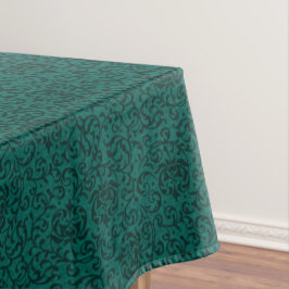 Toalha De Mesa Elegante Green William Morris Style Floral Damask