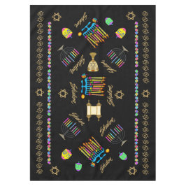 Toalha De Mesa Elegante Hanukkah Chanukah Tablecover Tablecloth