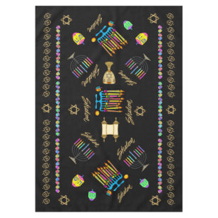 Toalha De Mesa Elegante Hanukkah Chanukah Tablecover Tablecloth