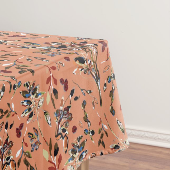 Toalha De Mesa Elegante Laranja Deixa Berries Refrigerante (Posição Original)