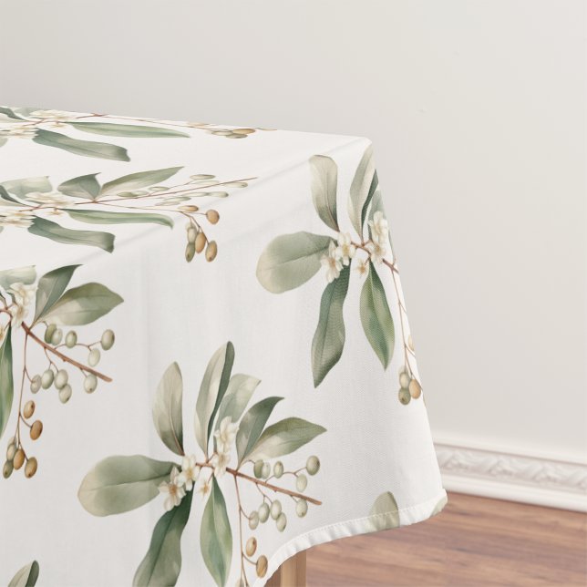 Toalha de Mesa Elegante Verdejante (Elegant Greenery Tablecloth
)