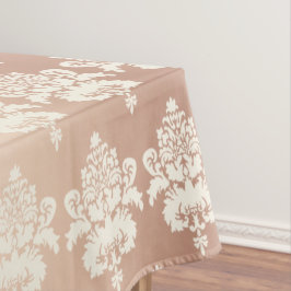 Toalha De Mesa Elegante Vintage Brilho Rosa Dourado Damask
