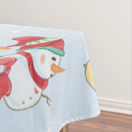 Toalha De Mesa Elemento de Natal Padrão de Snowman