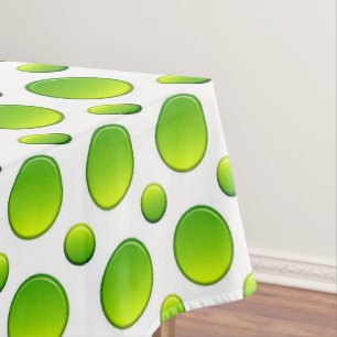 Toalha De Mesa Elemento verde das bolinhas