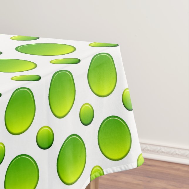 Toalha De Mesa Elemento verde das bolinhas (Posição Original)